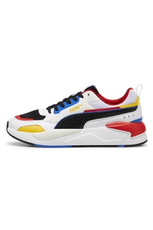 Puma 373108 85 X-Ray 2 Square White/Black/Warm White/Yellow Erkek Sneaker