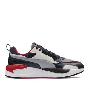 Puma 373108 88 X-Ray 2 Square Navy/Gray Fog/Gray/Club Red Erkek Sneaker