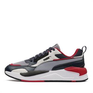 Puma 373108 88 X-Ray 2 Square Navy/Gray Fog/Gray/Club Red Erkek Sneaker