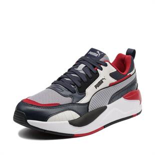 Puma 373108 88 X-Ray 2 Square Navy/Gray Fog/Gray/Club Red Erkek Sneaker