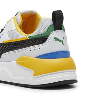 Puma 373108 91 X-Ray 2 Square White/Black/Silver Mist/Green Erkek Sneaker