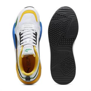 Puma 373108 91 X-Ray 2 Square White/Black/Silver Mist/Green Erkek Sneaker