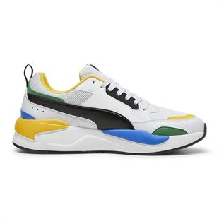 Puma 373108 91 X-Ray 2 Square White/Black/Silver Mist/Green Erkek Sneaker