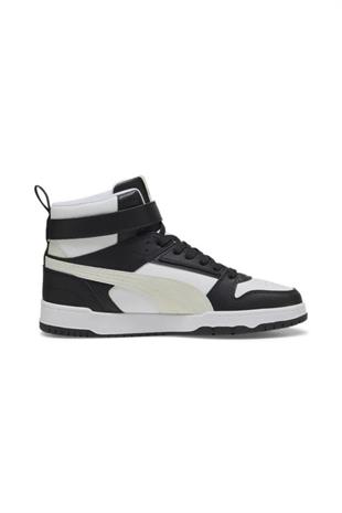 Puma 385839 26 Rebound Game High White/Puma Black/Vapor Gray Erkek Sneaker