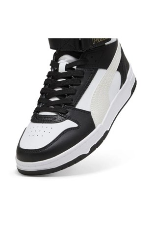 Puma 385839 26 Rebound Game High White/Puma Black/Vapor Gray Erkek Sneaker