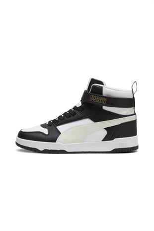 Puma 385839 26 Rebound Game High White/Puma Black/Vapor Gray Erkek Sneaker