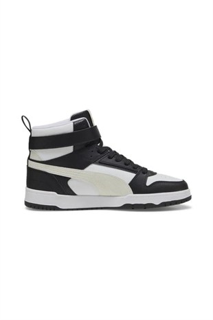 Puma 385839 26 Rebound Game High White/Puma Black/Vapor Gray Erkek Sneaker