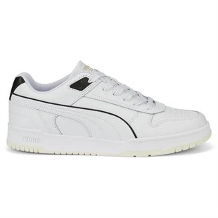 Puma 386373 01 Rebound Game Low Puma White/Puma Black/Gold Erkek Sneaker