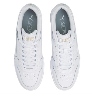 Puma 386373 02 Rebound Game Low Puma White/Puma White/Gold Erkek Sneaker