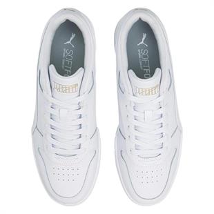Puma 386373 02 Rebound Game Low Puma White/Puma White/Gold Erkek Sneaker
