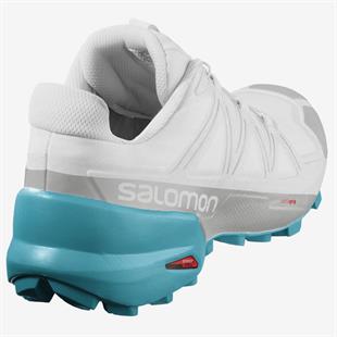 Salomon 409687 Speedcross 5 W White/White/BlueBird Kadın Outdoor Ayakkabı