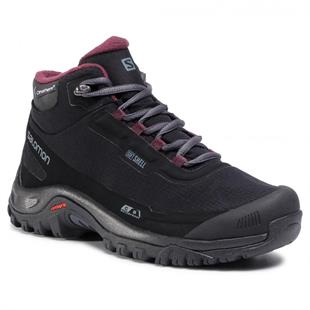 Salomon 411105 Shelter CS WP W Black/Ebony/ WineTasting Kadın Outdoor Bot