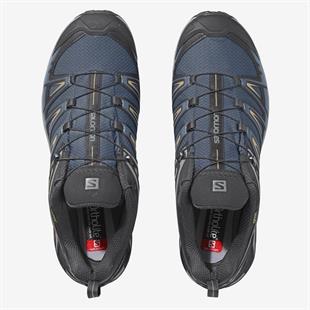 Salomon 411685 X Ultra 3 GTX Dark Denim/Copen Blue/Pale Khaki Erkek Outdoor Ayakkabı
