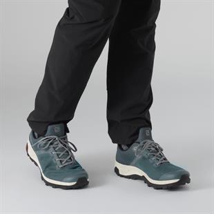 Salomon 412333 Outline Prism GTX Stormy Weather/Vanilla Icy Black Erkek Outdoor Ayakkabı