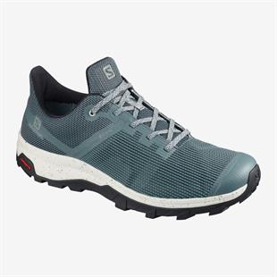 Salomon 412333 Outline Prism GTX Stormy Weather/Vanilla Icy Black Erkek Outdoor Ayakkabı