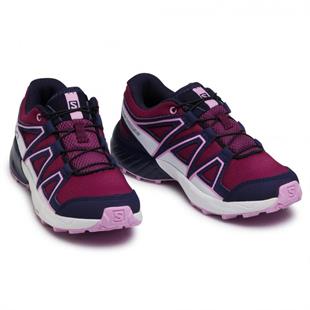 Salomon 412888 Speedcross J Plum Caspia/Evening Blue/Orchid Kadın Outdoor Ayakkabı