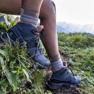 Salomon 412956 X Ultra 4 Mid GTX W Ebony/Mocha Mousse/Almond Cream Kadın Outdoor Bot