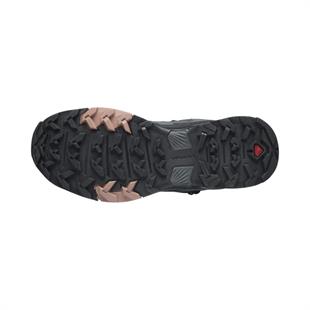 Salomon 412956 X Ultra 4 Mid GTX W Ebony/Mocha Mousse/Almond Cream Kadın Outdoor Bot