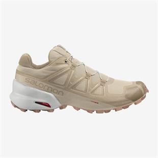 Salomon 413092 Speedcross 5 W Bleached Sand/White/Sirocco Kadın Outdoor Ayakkabı