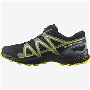 Salomon 414471 Speedcross J Black/Black/Evening Primrose Kadın Outdoor Ayakkabı