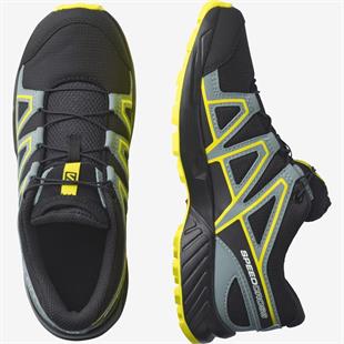 Salomon 414471 Speedcross J Black/Black/Evening Primrose Kadın Outdoor Ayakkabı