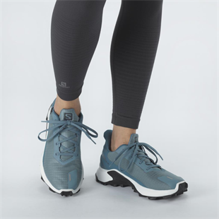 Salomon 414475 Alphacross 3 Gtx W Bluestone/White/Mallar Blue Kadın Outdoor Ayakkabı