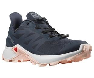 Salomon 414564 Supercross 3 GTX W India Ink/Vanilla Ice/Peachy Keen Kadın Outdoor Ayakkabı
