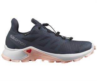Salomon 414564 Supercross 3 GTX W India Ink/Vanilla Ice/Peachy Keen Kadın Outdoor Ayakkabı