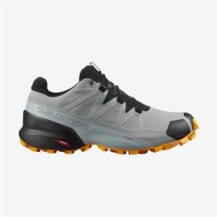 Salomon 414613 Speedcross 5 Gtx Monument/Black/Saffron Erkek Outdoor Ayakkbı