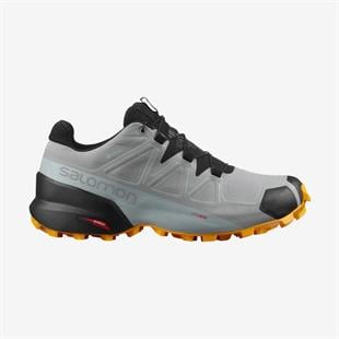 Salomon 414613 Speedcross 5 Gtx Monument/Black/Saffron Erkek Outdoor Ayakkbı
