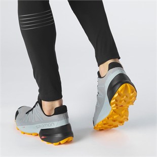 Salomon 414613 Speedcross 5 Gtx Monument/Black/Saffron Erkek Outdoor Ayakkbı