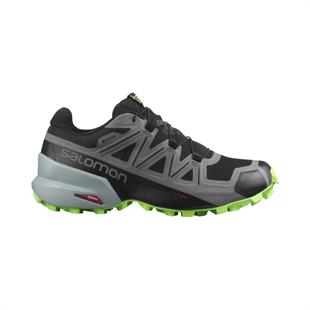 Salomon 414614 Speedcross 5 Gtx Black/Quite Shade/Green Gecko Erkek Outdoor Ayakkabı