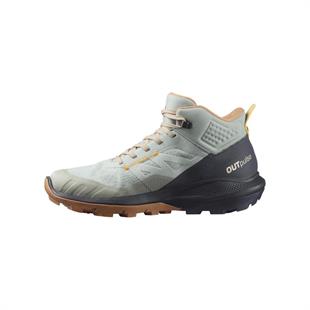 Salomon 415938 OUTpulse Mid GTX W Wrought Iron/Ebony/Blazing Orange Kadın Outdoor Bot