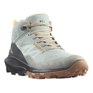 Salomon 415938 OUTpulse Mid GTX W Wrought Iron/Ebony/Blazing Orange Kadın Outdoor Bot