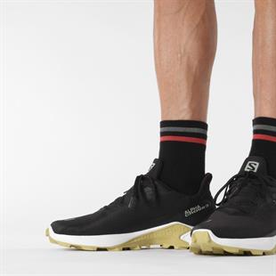 Salomon 415993 26 Alphacross 3 Black/White/Leek Green Erkek Outdoor Ayakkabı