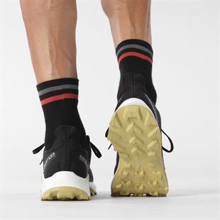 Salomon 415993 26 Alphacross 3 Black/White/Leek Green Erkek Outdoor Ayakkabı