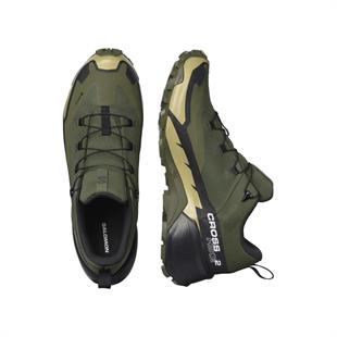 Salomon 417308 Cross Hike GTX 2 Olive Night/Black/Gray Green Erkek Outdoor Ayakkabı