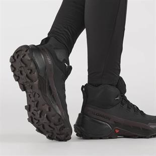 Salomon 417310 Cross Hike Mid GTX 2 W Black/Chocolate Plum/Black Kadın Outdoor Bot