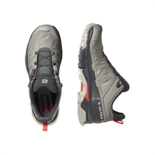 Salomon 417314 X Ultra 4 Gtx Vintage Khaki/Black/Cherry Tomato Erkek Outdoor Ayakkabı