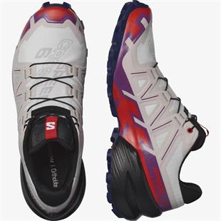 Salomon 417432 Speedcross 6 W White/Sparkling Grape/Fiery Red Kadın Outdoor Ayakkabı