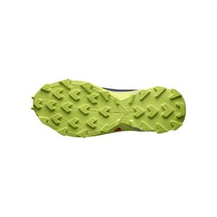 Salomon 470667 Alphacross 4 GTX Ebony/Pearl Blue/Acid Lime Erkek Outdoor Ayakkabı