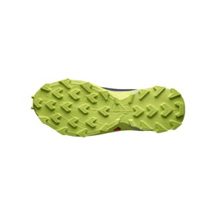 Salomon 470667 Alphacross 4 GTX Ebony/Pearl Blue/Acid Lime Erkek Outdoor Ayakkabı