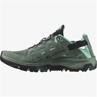 Salomon 471173 Techamphibian 5 W Laurel Wreath/Arctic Ice/Marine Blue Kadın Outdoor Ayakkabı