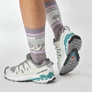 Salomon 471189 Xa Pro 3D V9 W Gull/White/Bleached Aqua Kadın Outdoor Ayakkabı