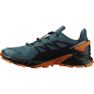 Salomon 471198 Supercross 4 GTX Stargazer/Black/Turmenic Erkek Outdoor Ayakkabı
