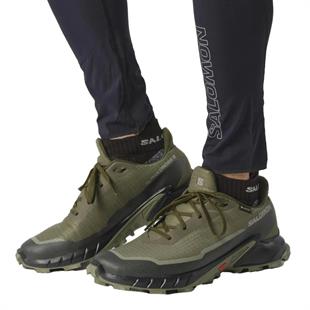 Salomon 473103 Alphacross 5 GTX Olive Night/Black/Deep Lichen Green Erkek Outdoor Ayakkabı