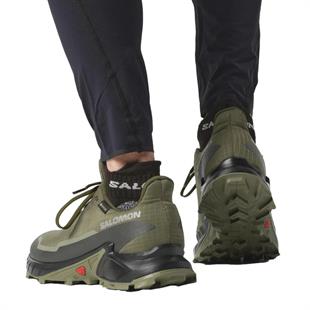Salomon 473103 Alphacross 5 GTX Olive Night/Black/Deep Lichen Green Erkek Outdoor Ayakkabı