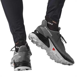 Salomon 473133 Alphacross 5 Pewter/Black/Ghost Gray Erkek Outdoor Ayakkabı