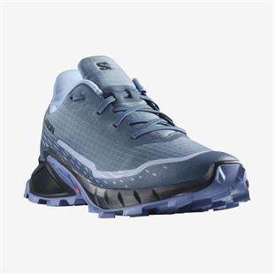 Salomon 473135 Alphacross 5 W Bering Sea/Carbon/Blue Heron Kadın Outdoor Ayakkabı