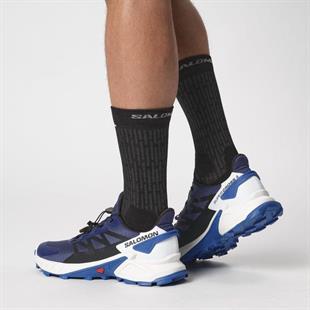 Salomon 473157 Supercross 4 Blue Print/Black/Lapis Blue Erkek Outdoor Ayakkabı